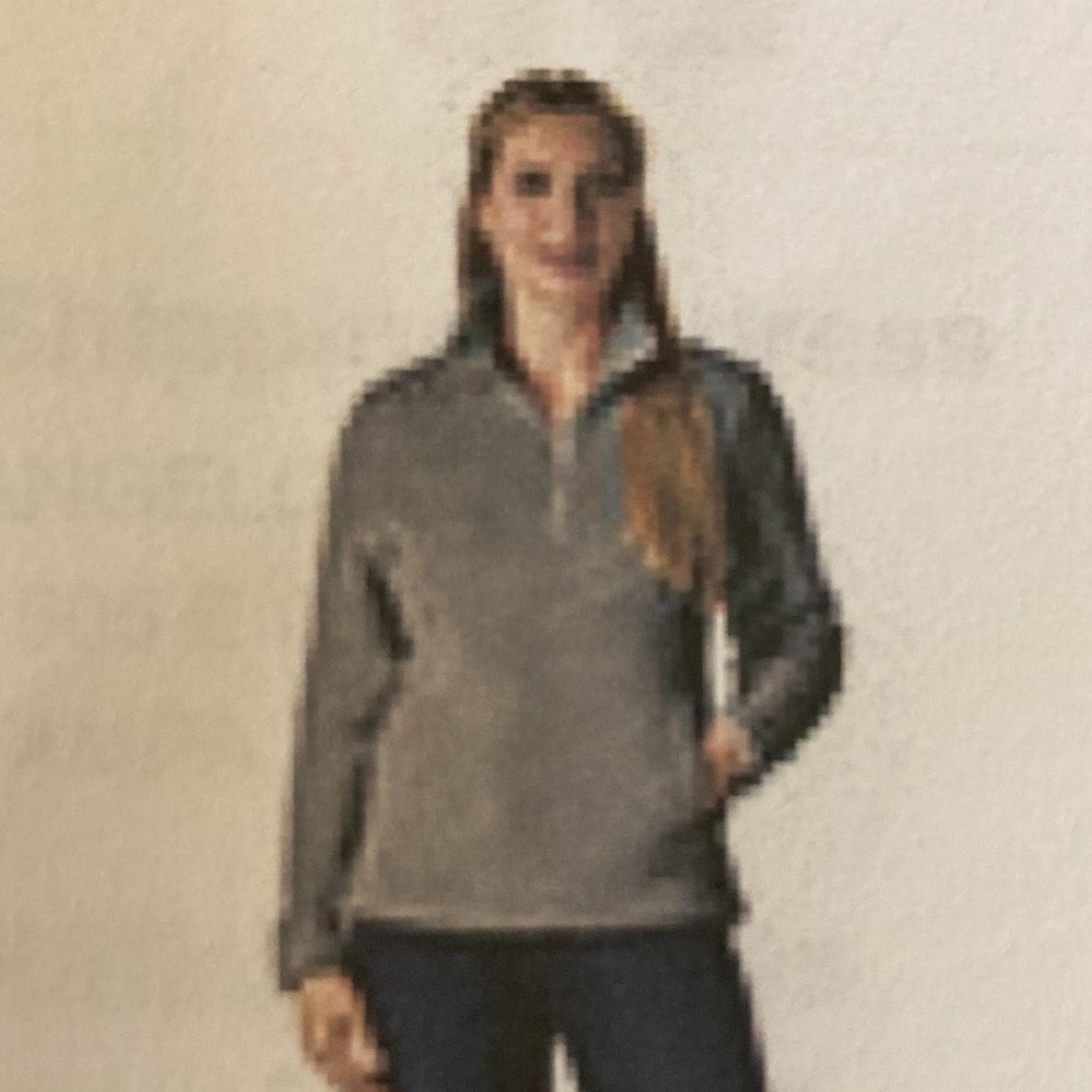 Nuvano Women Purple Plush/Fleece Quarter -Zip Pullover Jacket, Size Small